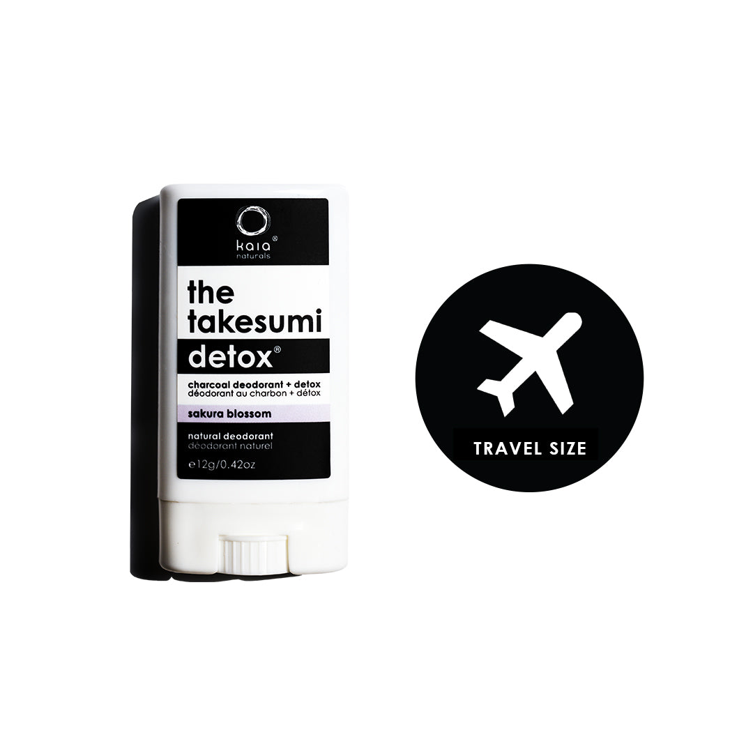SAKURA BLOSSOM CHARCOAL DEODORANT - travel size